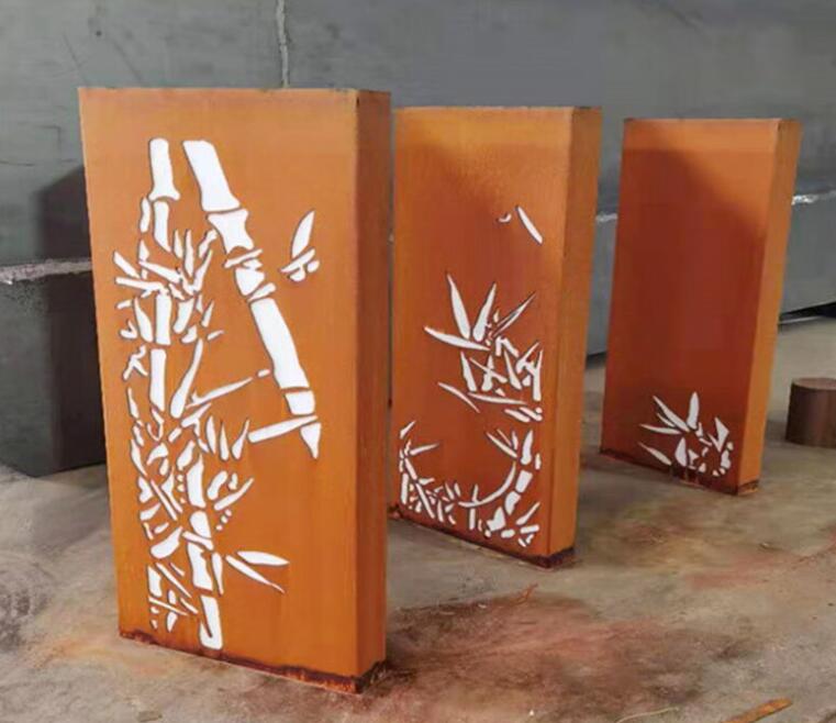金昌锈钢板灯箱