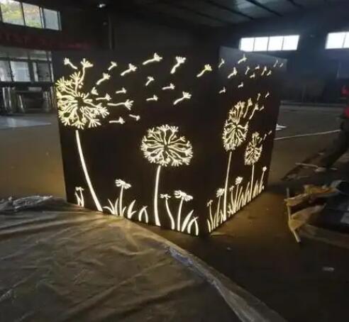 金昌耐候钢灯箱